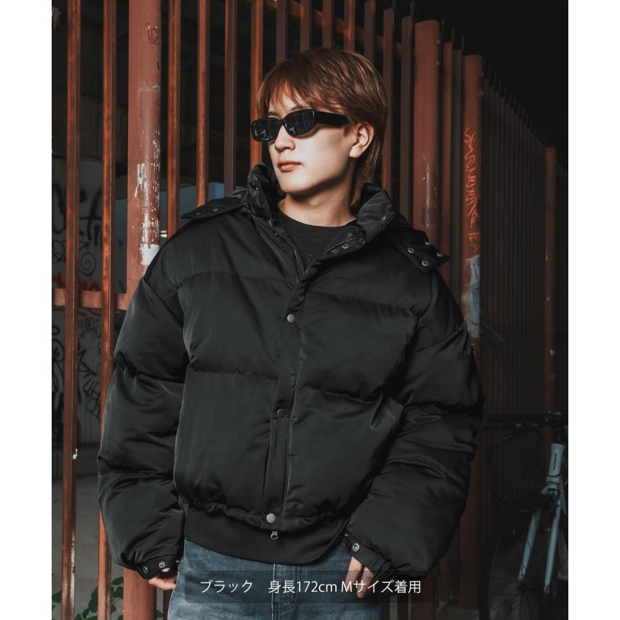 ダウンジャケット メンズ 中綿 ペディン ショート丈 ブルゾン アウター 防寒 大きめ アメカジ カジュアル ワーク スケーター ストリート 90s 古着MIX 韓国 | improves | 03