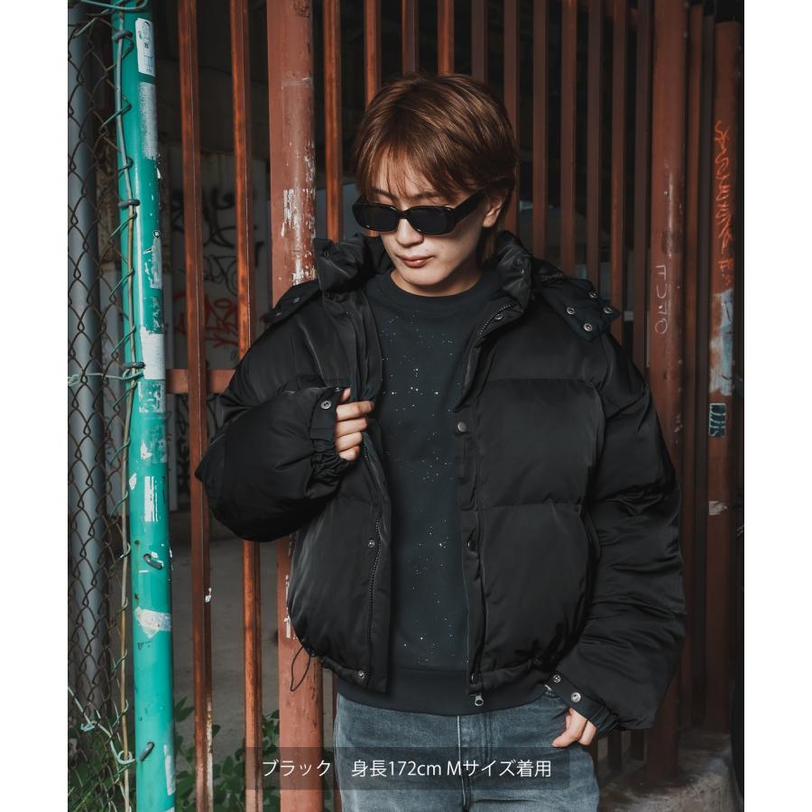 ダウンジャケット メンズ 中綿 ペディン ショート丈 ブルゾン アウター 防寒 大きめ アメカジ カジュアル ワーク スケーター ストリート 90s 古着MIX 韓国 | improves | 06