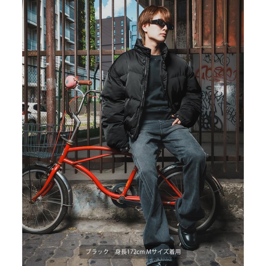 ダウンジャケット メンズ 中綿 ペディン ショート丈 ブルゾン アウター 防寒 大きめ アメカジ カジュアル ワーク スケーター ストリート 90s 古着MIX 韓国 | improves | 08