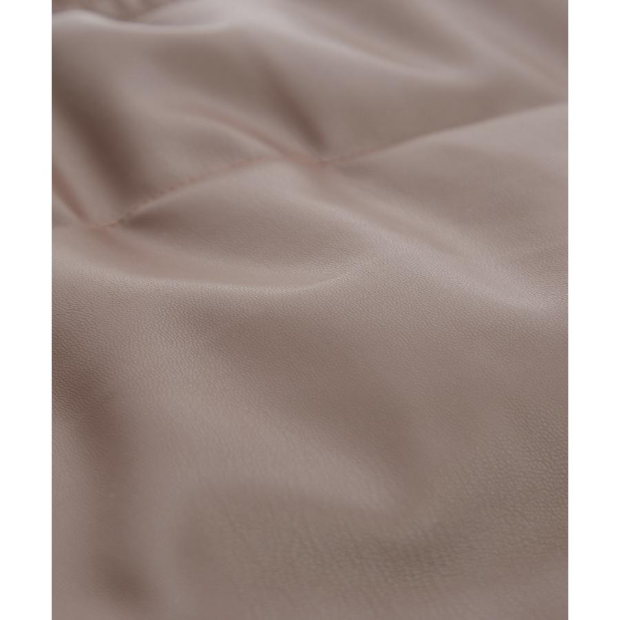 フェイクレザー 中綿 パデットジャケット メンズ レディース パディング ショート丈 ブルゾン アウター 防寒 オーバーサイズ 韓国 ストリート 古着MIX | improves | 19