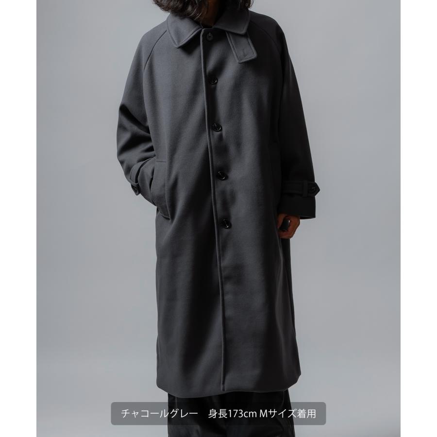 コート メンズ ウールライク ステンカラーコート ロングコート 大きめ モード きれいめ クラシカル カジュアル シンプル オーセンティック 古着MIX 韓国 | improves | 18