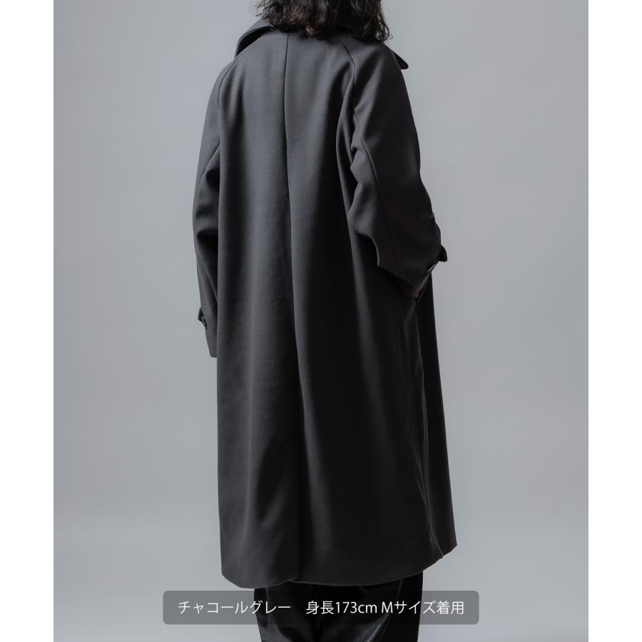 コート メンズ ウールライク ステンカラーコート ロングコート 大きめ モード きれいめ クラシカル カジュアル シンプル オーセンティック 古着MIX 韓国 | improves | 19