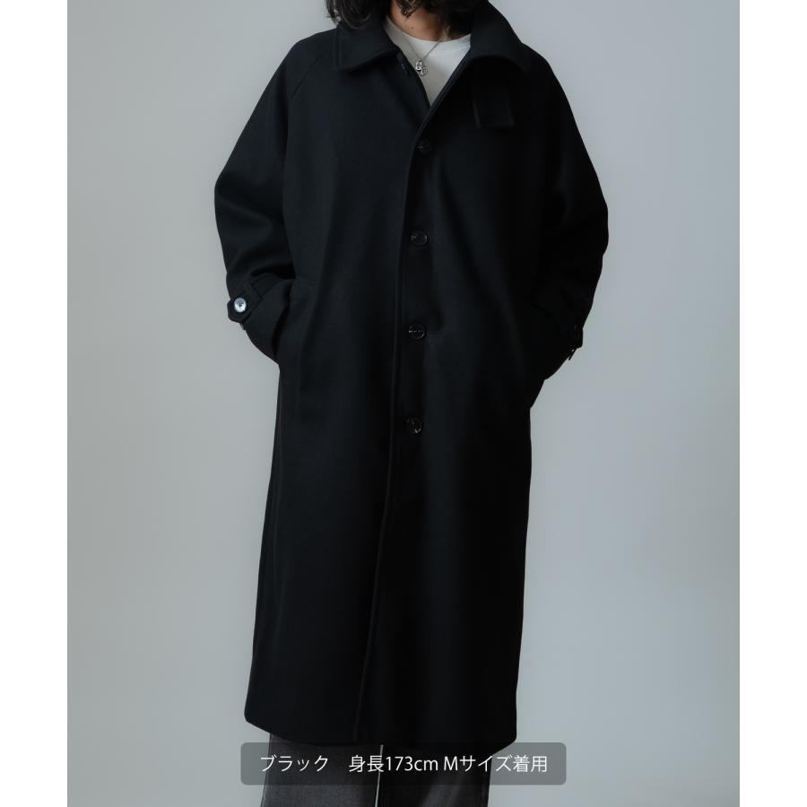 コート メンズ ウールライク ステンカラーコート ロングコート 大きめ モード きれいめ クラシカル カジュアル シンプル オーセンティック 古着MIX 韓国 | improves | 07