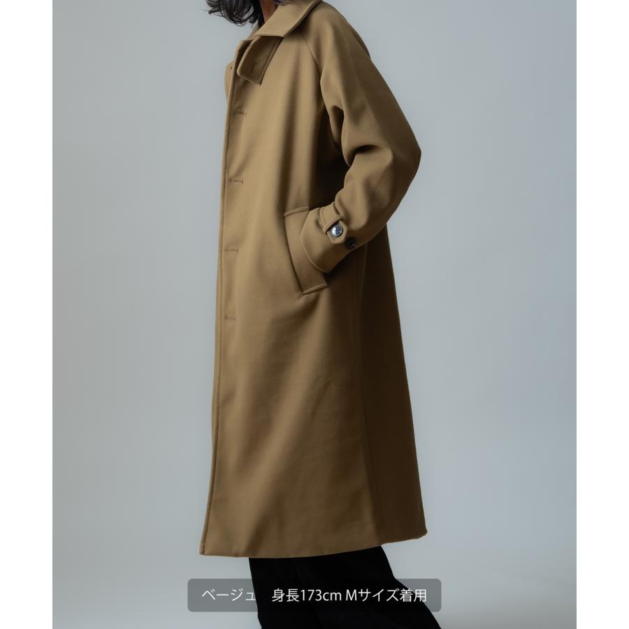 コート メンズ ウールライク ステンカラーコート ロングコート 大きめ モード きれいめ クラシカル カジュアル シンプル オーセンティック 古着MIX 韓国 | improves | 11