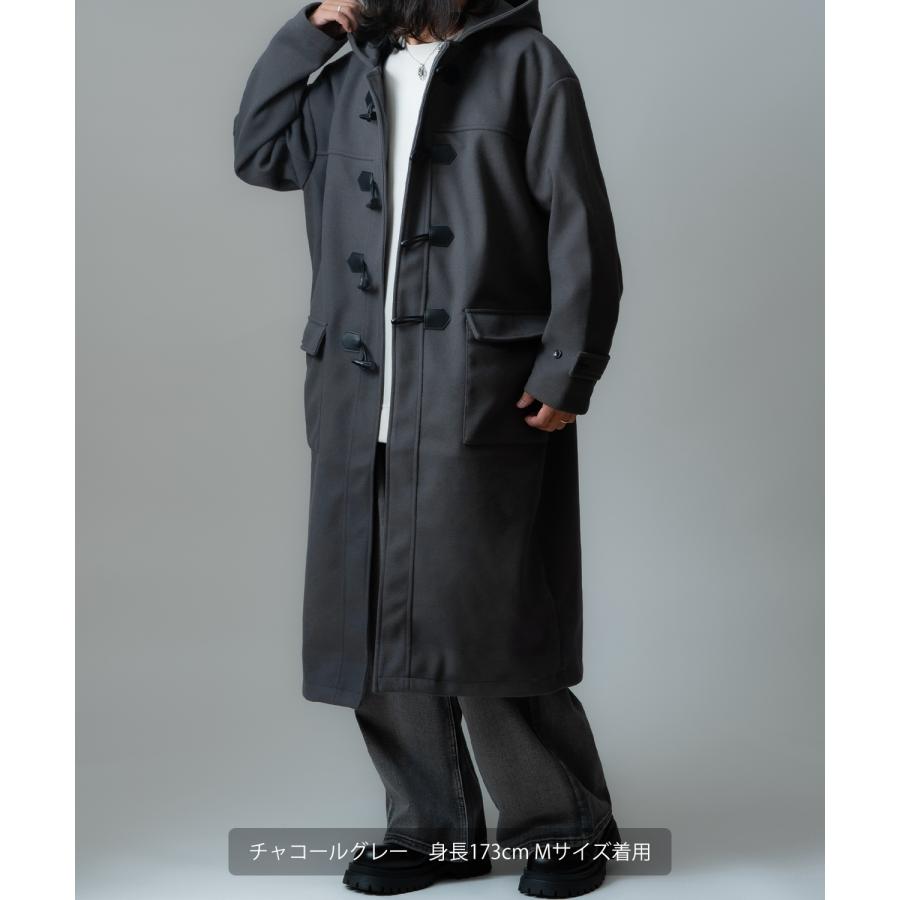 コート メンズ ウールライク ステンカラーコート ロングコート 大きめ モード きれいめ クラシカル カジュアル シンプル オーセンティック 古着MIX 韓国 | improves | 08