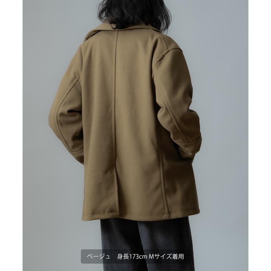 コート メンズ ウールライク ショートコート 大きめ モード きれいめ クラシカル カジュアル シンプル オーセンティック 古着MIX 韓国ファッション | improves | 06