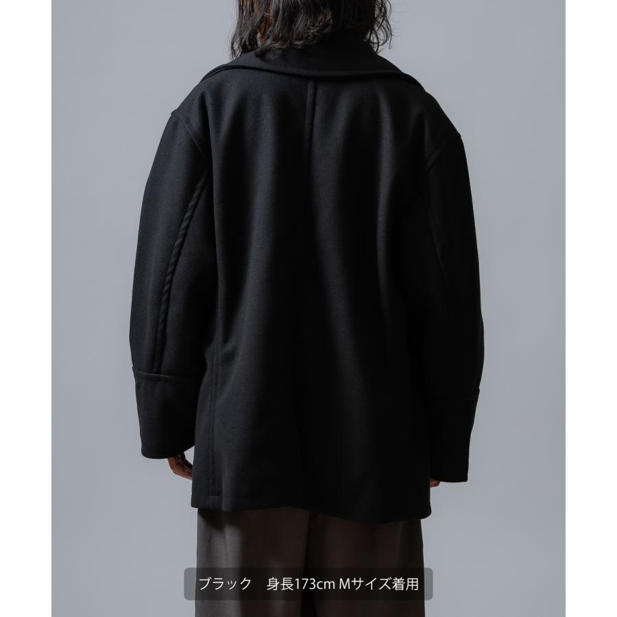 コート メンズ ウールライク ショートコート 大きめ モード きれいめ クラシカル カジュアル シンプル オーセンティック 古着MIX 韓国ファッション | improves | 12