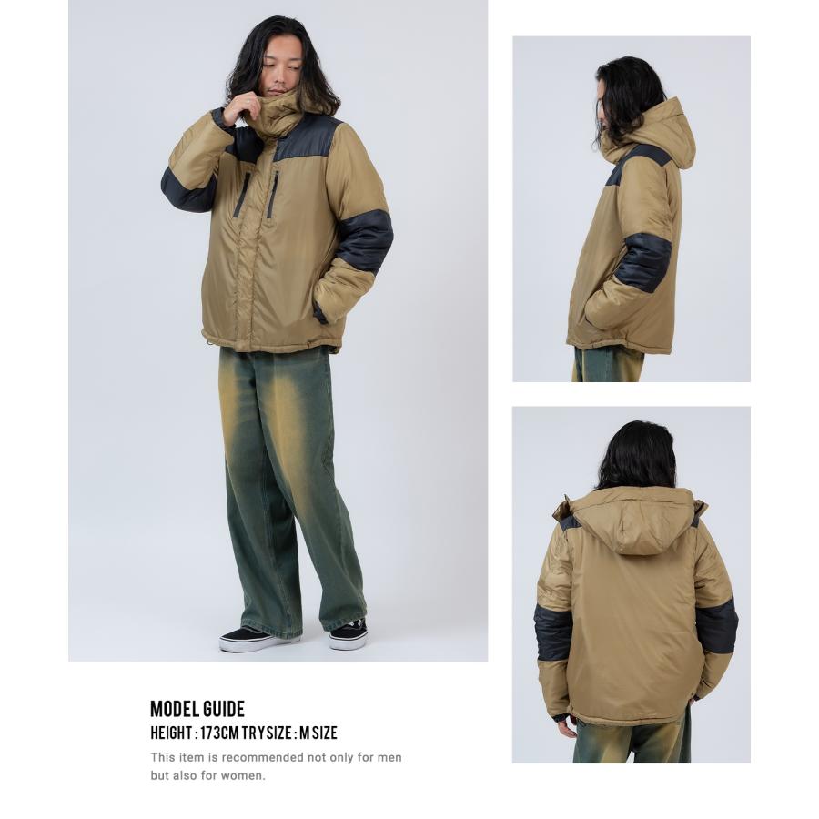ダウンジャケット メンズ 中綿 ナイロン マウンテンパーカー フーディー ジャンパー アウター 防寒 オーバーサイズ アウトドア ストリート アメカジ | improves | 20