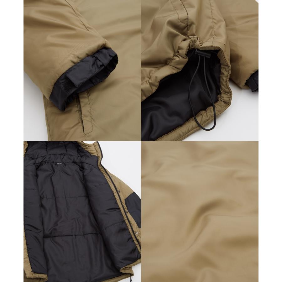ダウンジャケット メンズ 中綿 ナイロン マウンテンパーカー フーディー ジャンパー アウター 防寒 オーバーサイズ アウトドア ストリート アメカジ | improves | 23