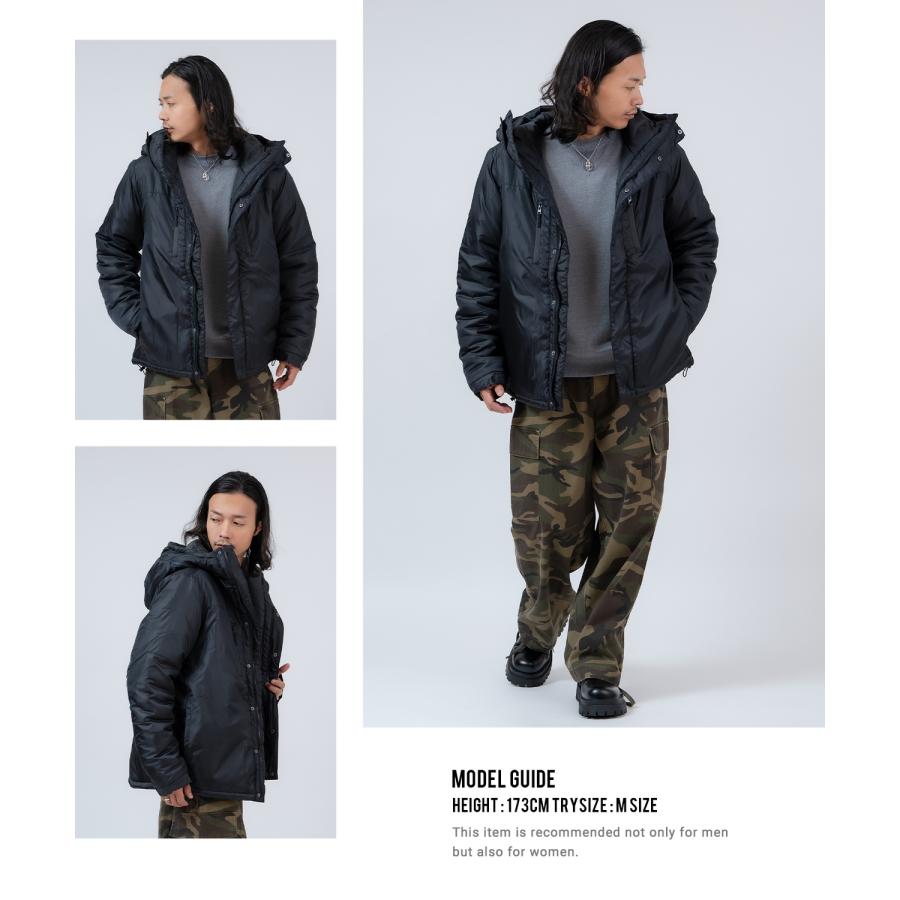 ダウンジャケット メンズ 中綿 ナイロン マウンテンパーカー フーディー ジャンパー アウター 防寒 オーバーサイズ アウトドア ストリート アメカジ | improves | 09