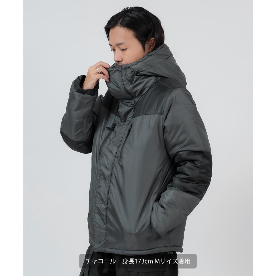 ダウンジャケット メンズ 中綿 ナイロン マウンテンパーカー フーディー ジャンパー アウター 防寒 オーバーサイズ アウトドア ストリート アメカジ | improves | 11