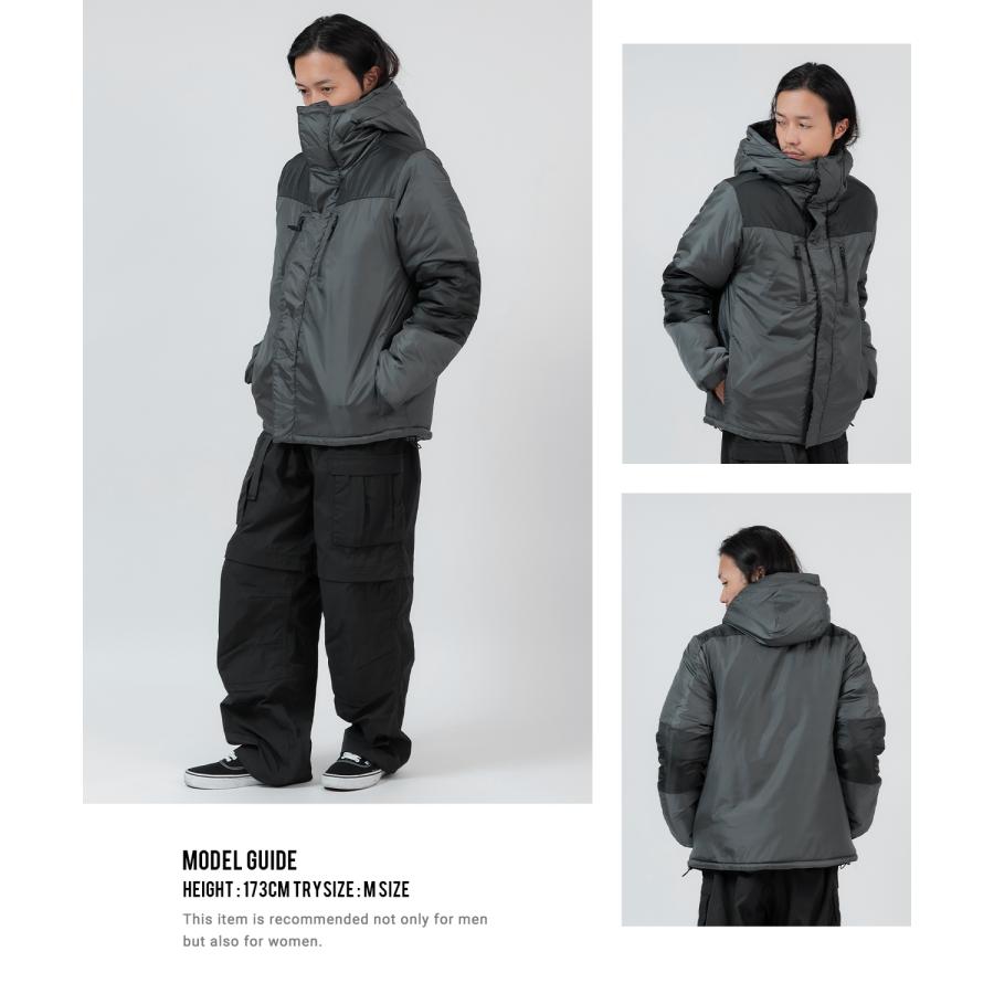 ダウンジャケット メンズ 中綿 ナイロン マウンテンパーカー フーディー ジャンパー アウター 防寒 オーバーサイズ アウトドア ストリート アメカジ | improves | 13