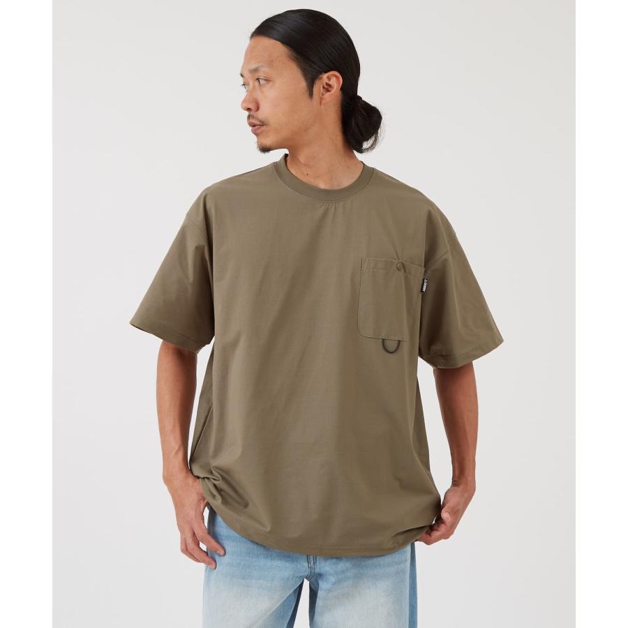 半袖Tシャツ メンズ GERRY ジェリー 裾ドローコード ドットエアー カットソー アウトドア ストリート アメカジ 古着MIX ブラック カーキ | GERRY | 03