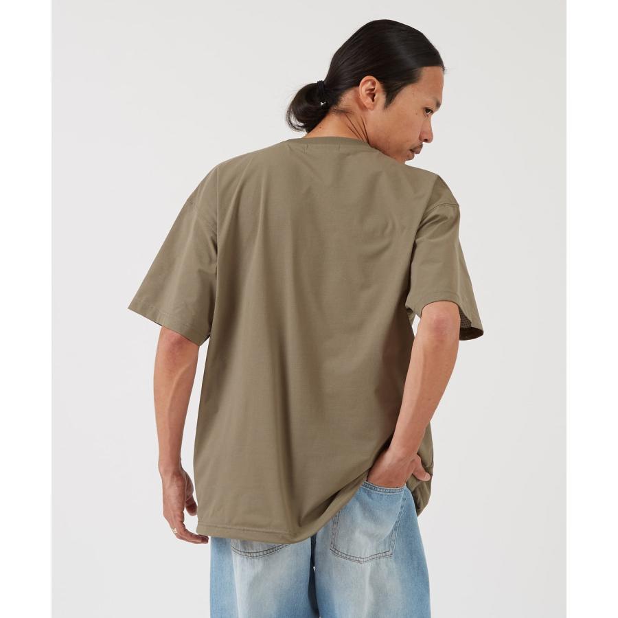 半袖Tシャツ メンズ GERRY ジェリー 裾ドローコード ドットエアー カットソー アウトドア ストリート アメカジ 古着MIX ブラック カーキ | GERRY | 05