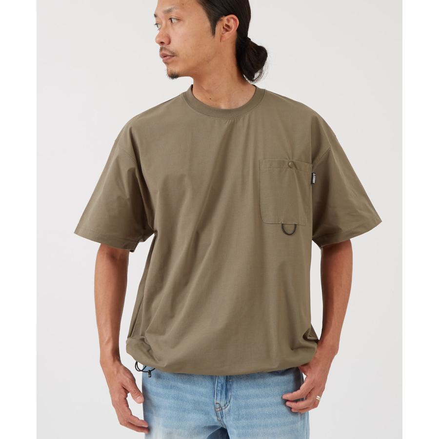 半袖Tシャツ メンズ GERRY ジェリー 裾ドローコード ドットエアー カットソー アウトドア ストリート アメカジ 古着MIX ブラック カーキ | GERRY | 06