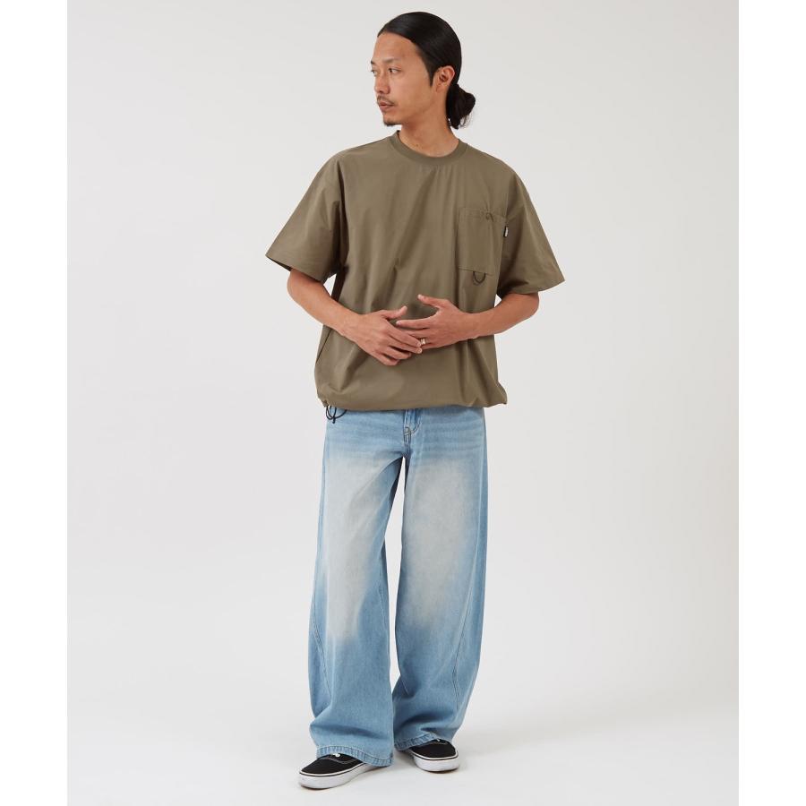 半袖Tシャツ メンズ GERRY ジェリー 裾ドローコード ドットエアー カットソー アウトドア ストリート アメカジ 古着MIX ブラック カーキ | GERRY | 07