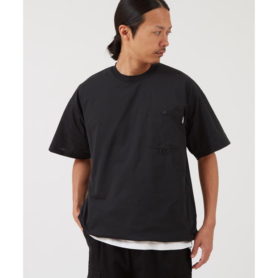 半袖Tシャツ メンズ GERRY ジェリー 裾ドローコード ドットエアー カットソー アウトドア ストリート アメカジ 古着MIX ブラック カーキ | GERRY | 08