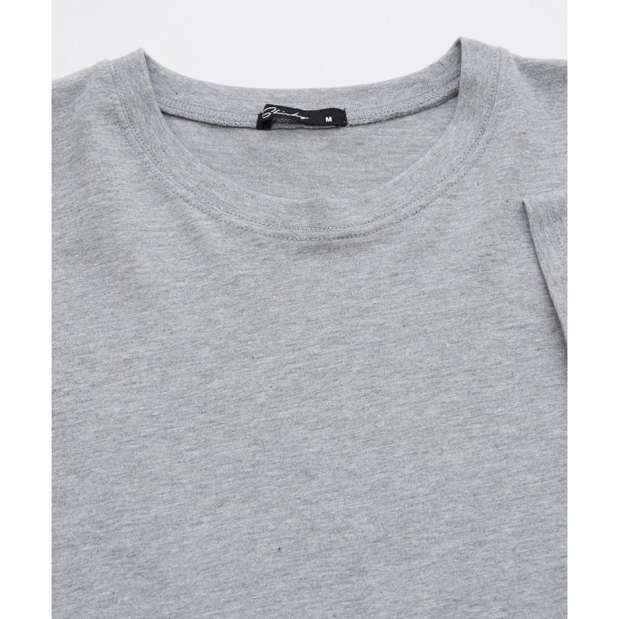 半袖Tシャツ メンズ レディース オーバーサイズ SHISKY イレギュラーヘム ロング丈 カットソー ビッグシルエット ストリート 韓国ファッション | improves | 14