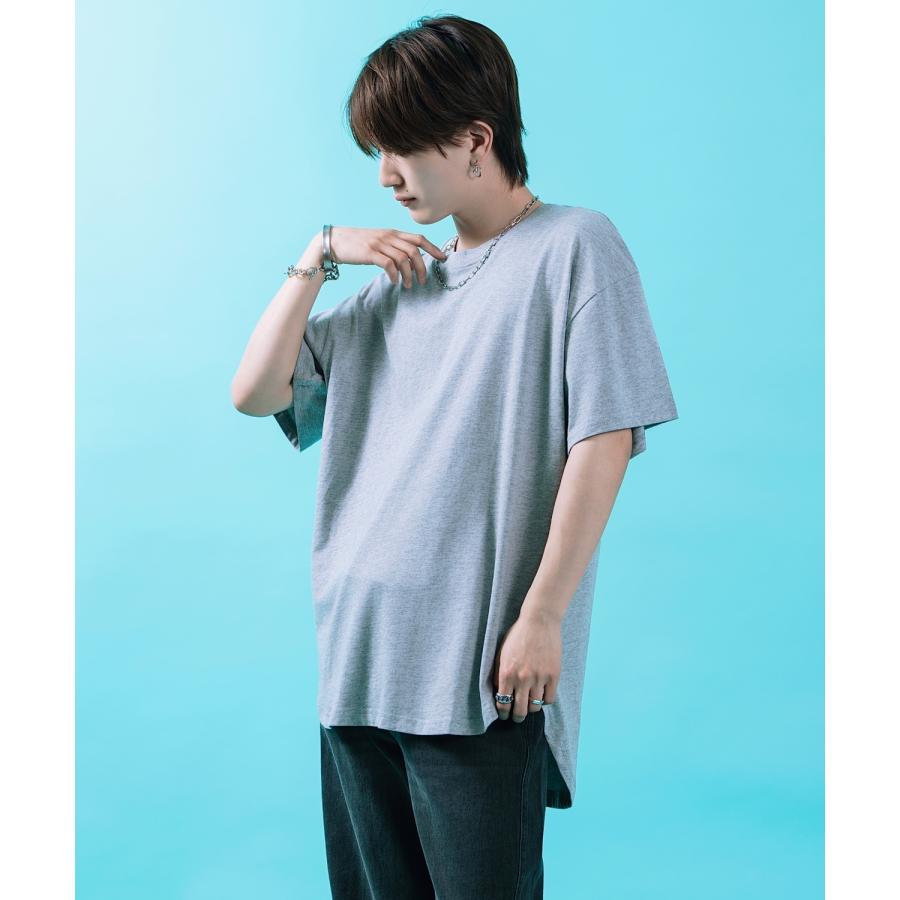 半袖Tシャツ メンズ レディース オーバーサイズ SHISKY イレギュラーヘム ロング丈 カットソー ビッグシルエット ストリート 韓国ファッション | improves | 11
