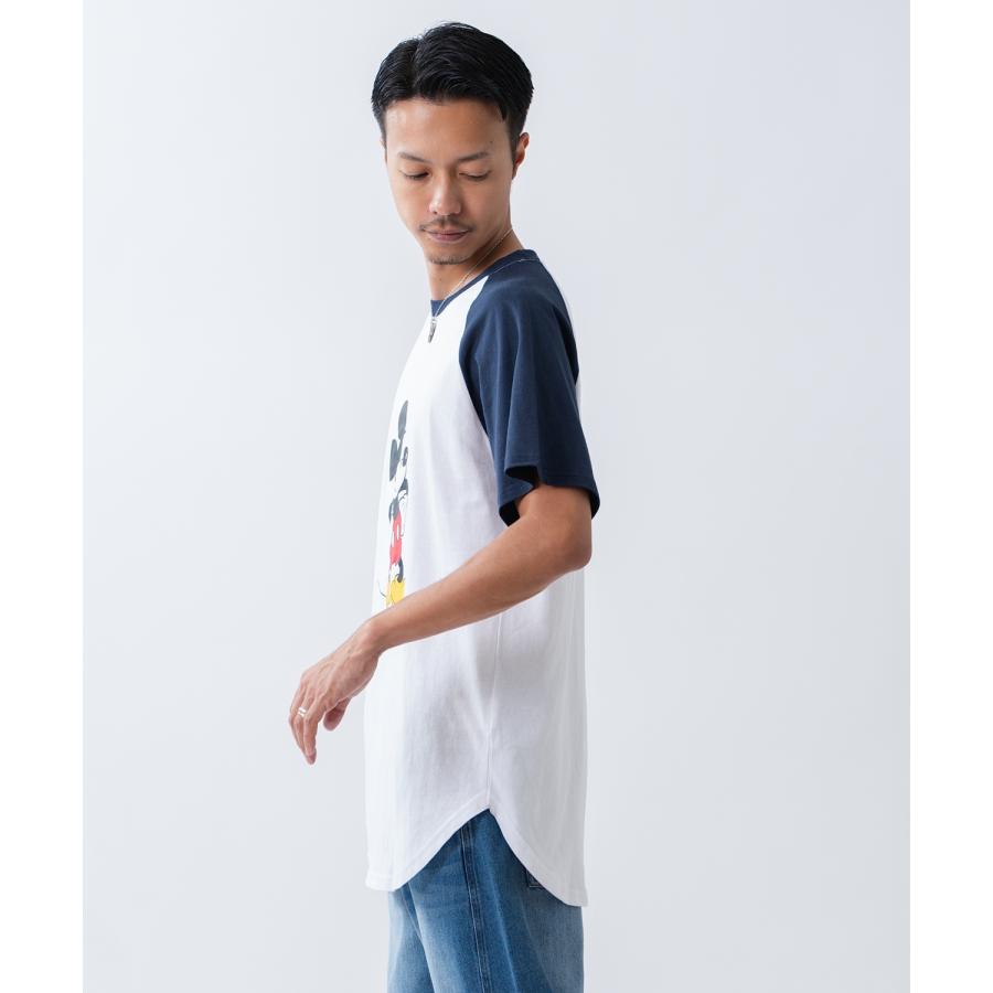 カットソー メンズ ミッキーマウス キャラT キャラクター 半袖 Tシャツ トップス ラグラン 綿100％ カジュアル アメカジ ストリート スケーター 古着MIX | improves | 13