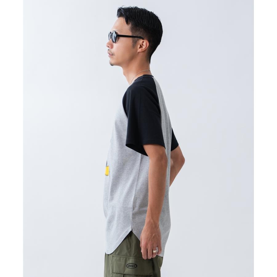 カットソー メンズ ミッキーマウス キャラT キャラクター 半袖 Tシャツ トップス ラグラン 綿100％ カジュアル アメカジ ストリート スケーター 古着MIX | improves | 05