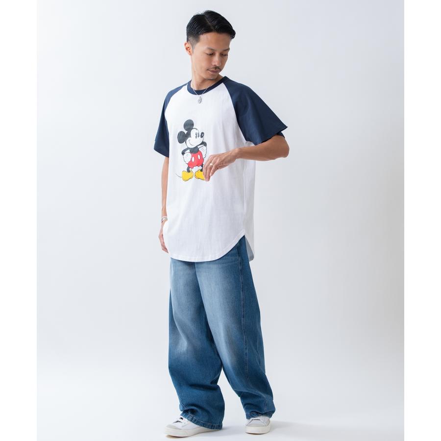 カットソー メンズ ミッキーマウス キャラT キャラクター 半袖 Tシャツ トップス ラグラン 綿100％ カジュアル アメカジ ストリート スケーター 古着MIX | improves | 11