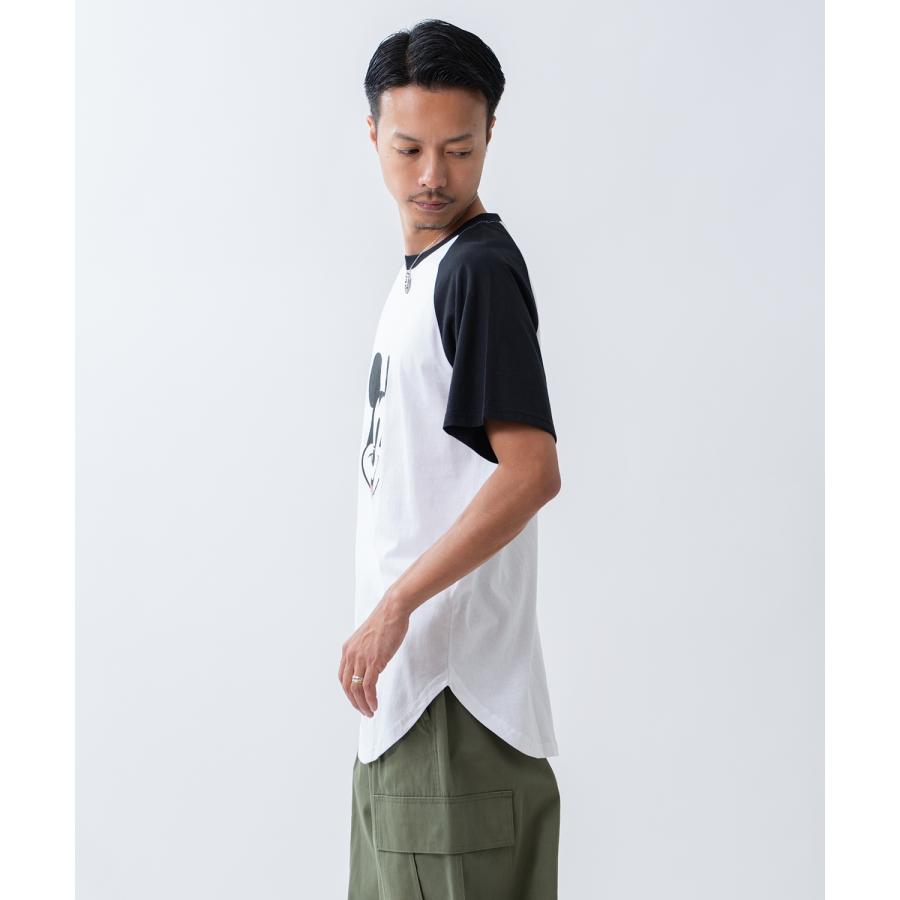 カットソー メンズ ミッキーマウス キャラT キャラクター 半袖 Tシャツ トップス ラグラン 綿100％ カジュアル アメカジ ストリート スケーター 古着MIX | improves | 13