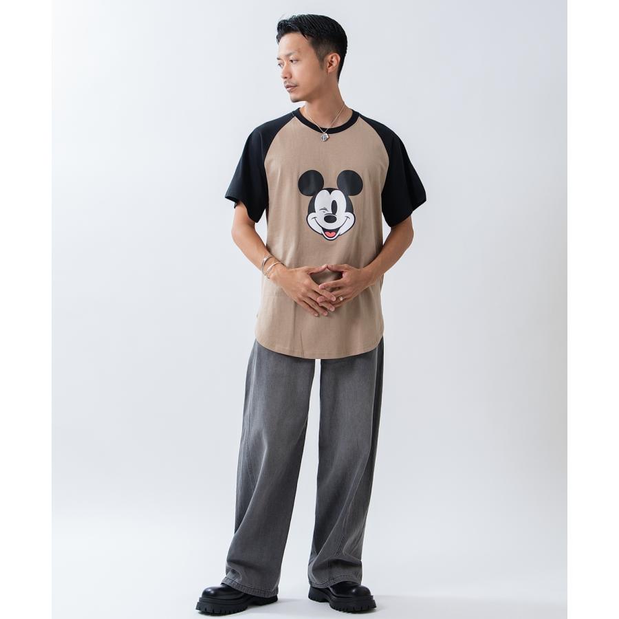 カットソー メンズ ミッキーマウス キャラT キャラクター 半袖 Tシャツ トップス ラグラン 綿100％ カジュアル アメカジ ストリート スケーター 古着MIX | improves | 04