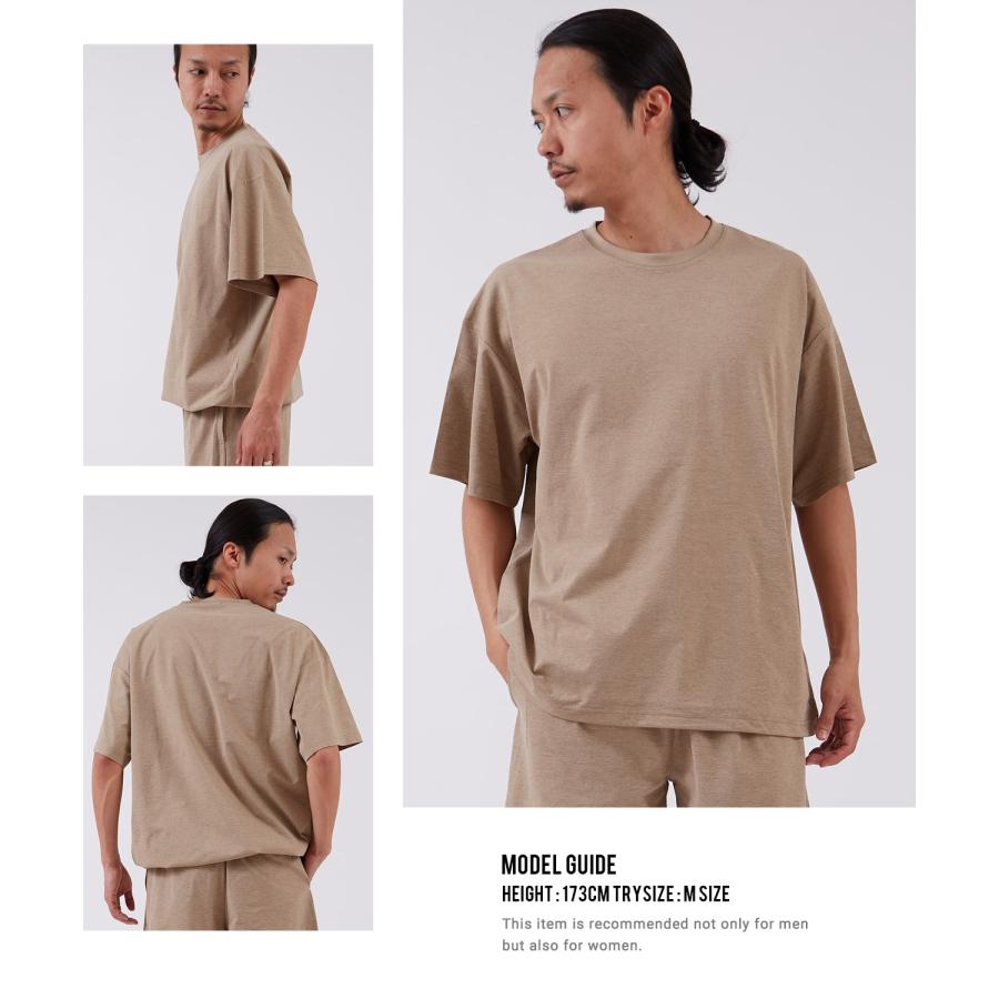 セットアップ 半袖Tシャツ ハーフパンツ メンズ SHISKY 上下 2点組 ドライ 速乾 無地 ビッグシルエット ワイド ストリート カジュアル 夏 | improves | 15