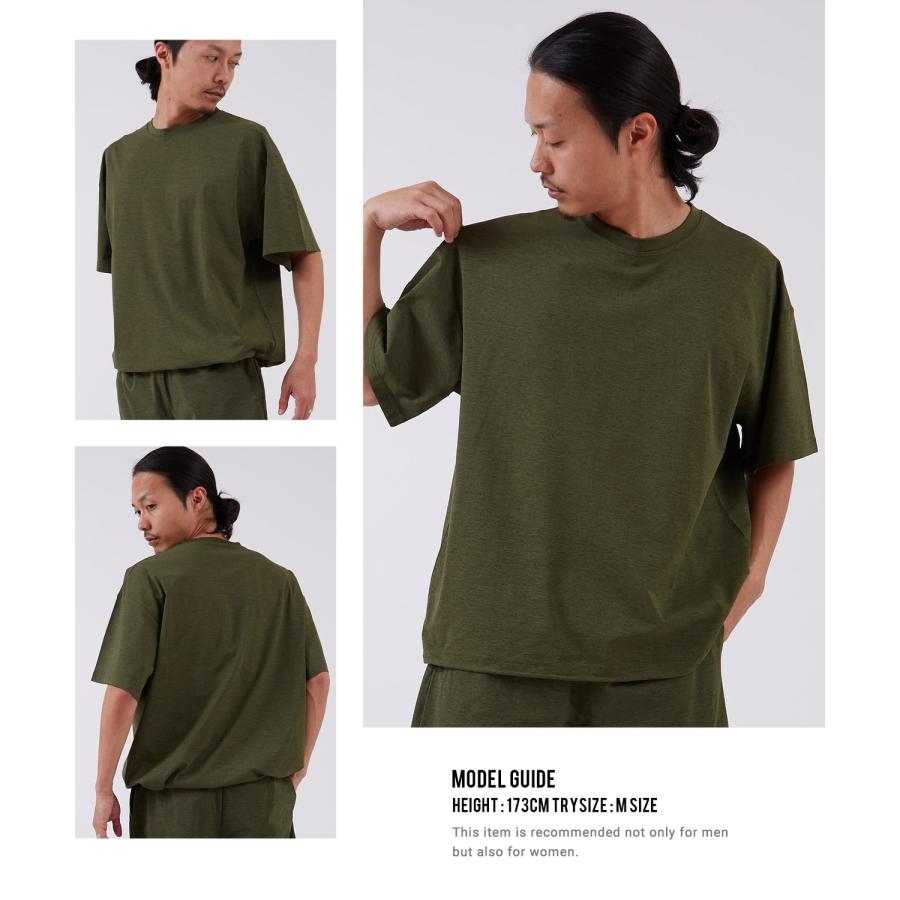 セットアップ 半袖Tシャツ ハーフパンツ メンズ SHISKY 上下 2点組 ドライ 速乾 無地 ビッグシルエット ワイド ストリート カジュアル 夏 | improves | 12