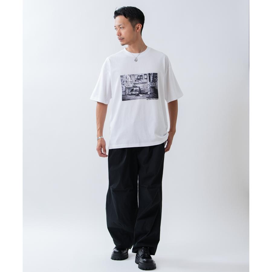 半袖Tシャツ メンズ オリジナルプリント 半袖Tシャツ ストリートフォト カットソー カジュアル アメカジ ストリート スケーター ホワイト | improves | 02