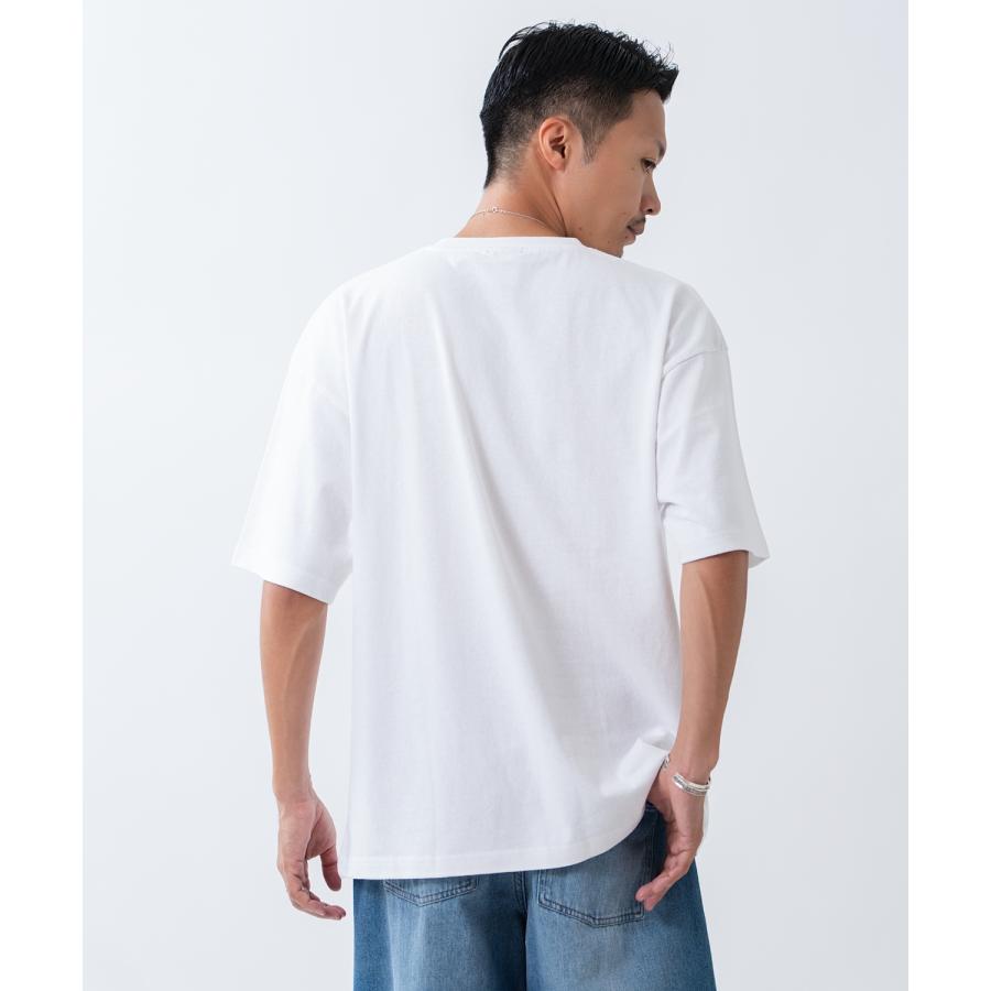 半袖Tシャツ メンズ オリジナルプリント 半袖Tシャツ ボスアートウォール アート グラフィック カットソー カジュアル アメカジ ストリート スケーター ホワイト | improves | 05