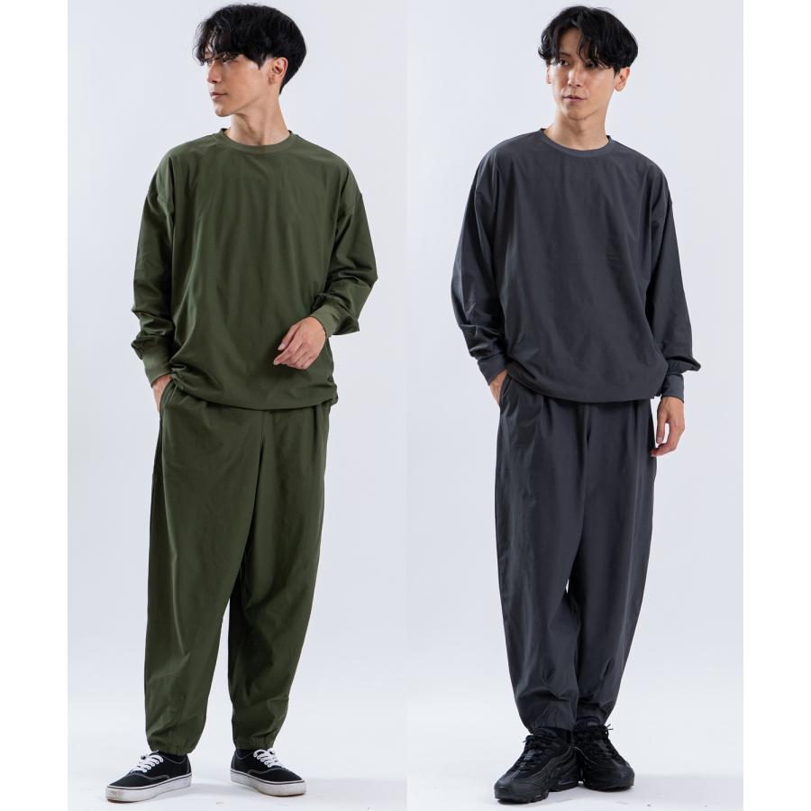 ワイドパンツ メンズ タックパンツ トラックパンツ バルーンパンツ サイドライン イージーパンツ ルーズ ストリート ユニセックス | improves | 21