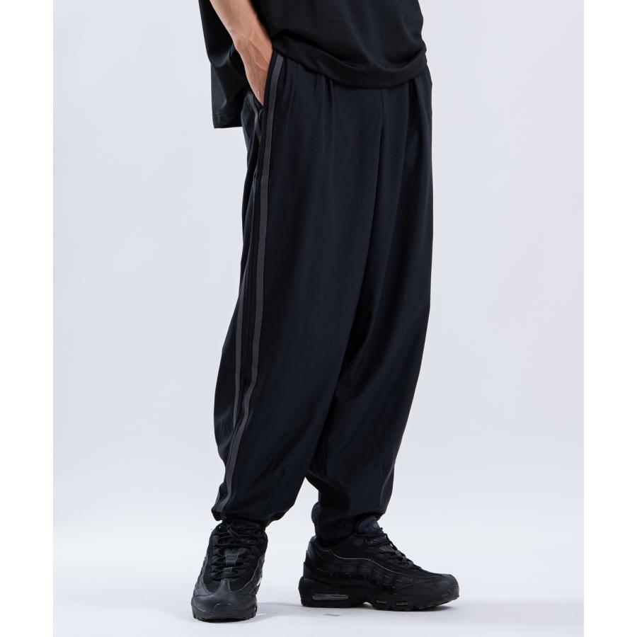 ワイドパンツ メンズ タックパンツ トラックパンツ バルーンパンツ サイドライン イージーパンツ ルーズ ストリート ユニセックス | improves | 09