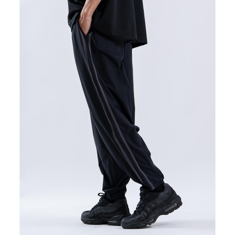ワイドパンツ メンズ タックパンツ トラックパンツ バルーンパンツ サイドライン イージーパンツ ルーズ ストリート ユニセックス | improves | 10