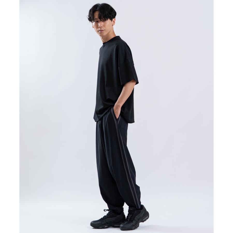 ワイドパンツ メンズ タックパンツ トラックパンツ バルーンパンツ サイドライン イージーパンツ ルーズ ストリート ユニセックス | improves | 11
