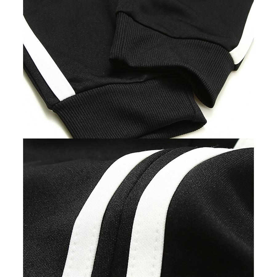 ジャージ ラインパンツ メンズ  ダンス スキニー スリム サイドライン ジョガーパンツ ブラック 黒 | improves | 19