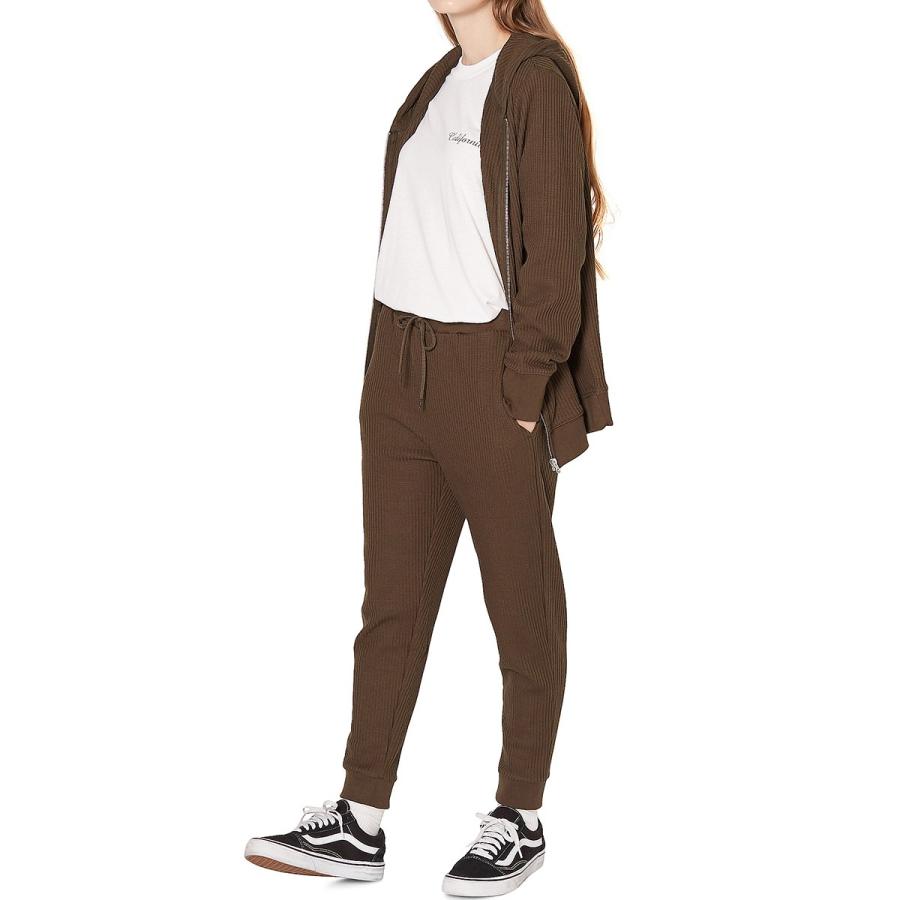 ヘビーワッフル パーカー メンズ 無地 ジップアップパーカー ジップパーカー セットアップ可能 カーキ 黒 サーフ系 | improves | 03