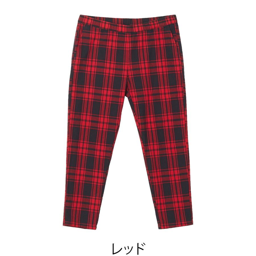 チェック パンツ メンズ 赤 チェックパンツ チェック柄 テーパードパンツ スリム スラックス セットアップ可能 赤 500 Improves インプローブス 通販 Yahoo ショッピング