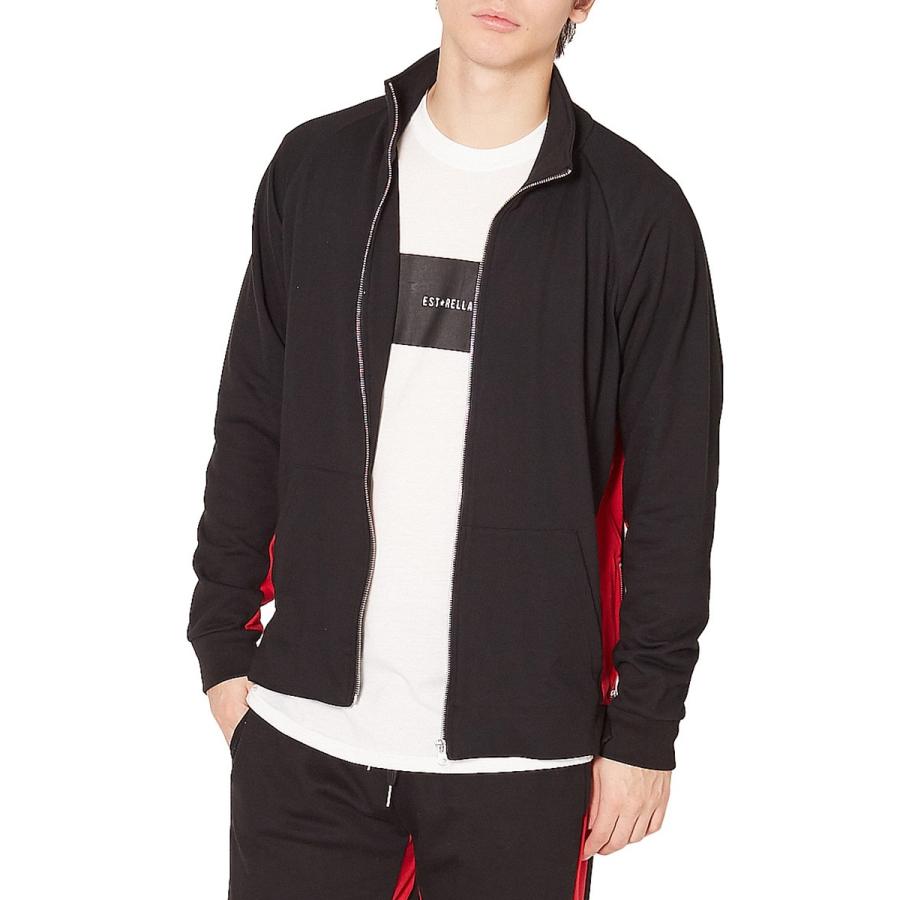 スウェット ジャージ ジャケット メンズ トラックジャケット 春 アウター スエット サイドライン セットアップ可能 | improves | 05