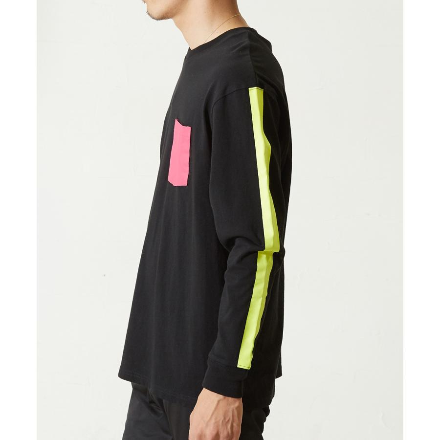 improves（インプローブス） ネオンカラー 袖ライン ロンT メンズ