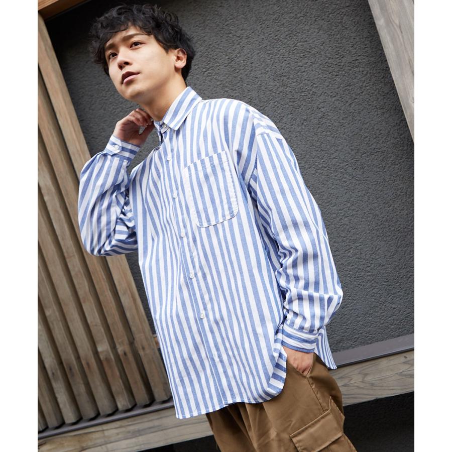improves（インプローブス） ストライプシャツ メンズ ビッグ