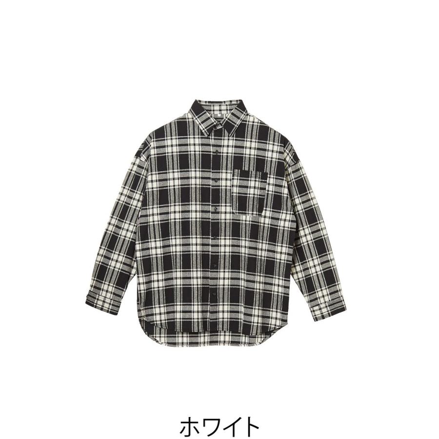 チェックシャツ メンズ ビッグシルエット シャツ 長袖 ビッグシャツ オーバーサイズ ロング丈 長袖シャツ レッド | improves | 08