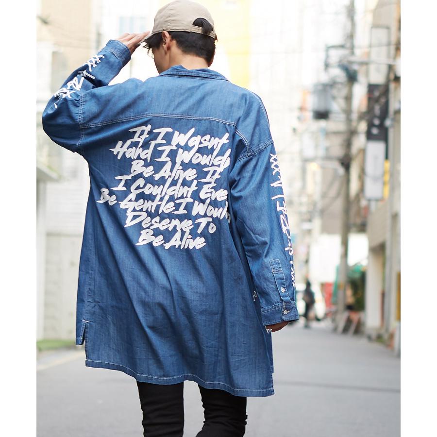 BAYFLOW ビッグシルエット オーバーサイズ デニム長袖シャツ シャツ メンズ 大きいサイズ 長袖 ビッグシルエット デニム