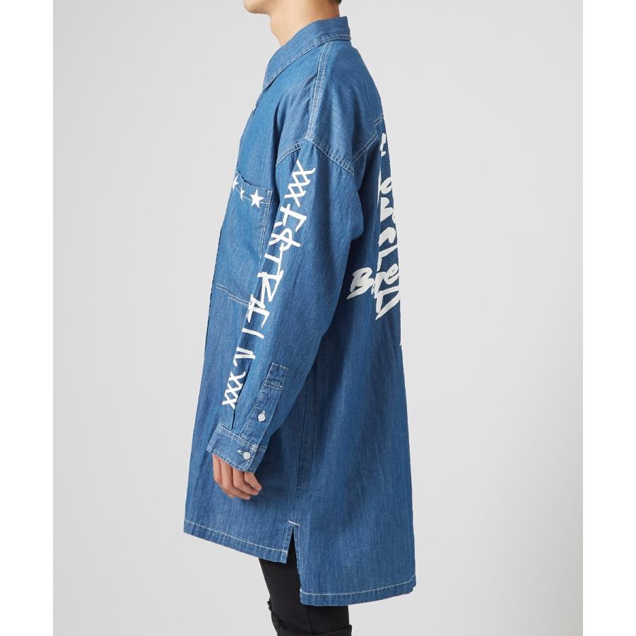 improves デニムシャツ メンズ ビッグシルエット シャツ 長袖