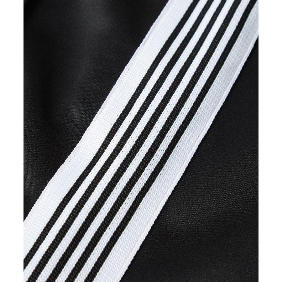 サイドライン ジャージ ワイドパンツ メンズ ラインパンツ ダンス トラックパンツ バギーパンツ イージーパンツ ブラック | improves | 10