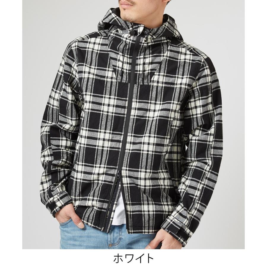 チェック マウンテンパーカー メンズ マウンテンパーカ 春 アウター ジャケット セットアップ可能 パーカー レッド | improves | 10