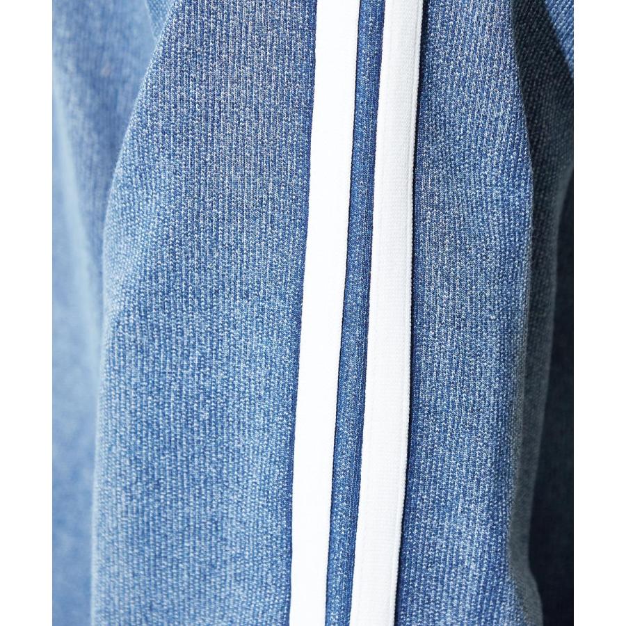 スウェットデニム ライン ジャージ ジャケット メンズ トラックジャケット 春 アウター セットアップ可能 ブルゾン | improves | 07