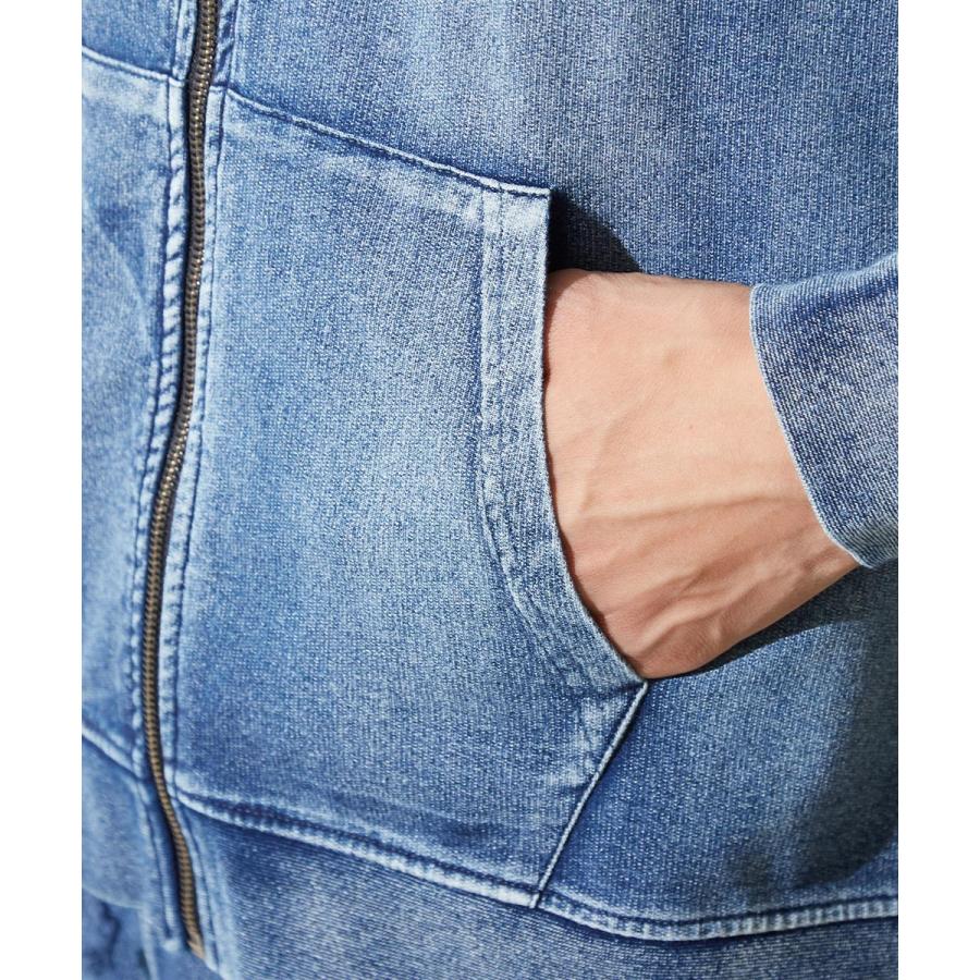 improves（インプローブス） スウェットデニム ライン パーカー メンズ