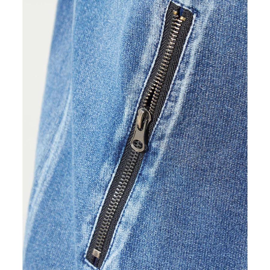 星ワッペン スウェットデニム ジャージ ジャケット メンズ トラックジャケット 春 アウター セットアップ可能 ブルー | improves | 07